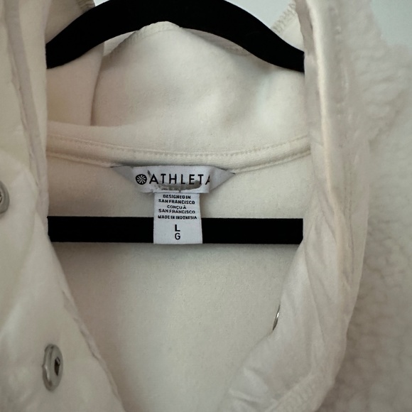 Athleta Cozy Sherpa Snap Sweatshirt - Picture 2 of 4